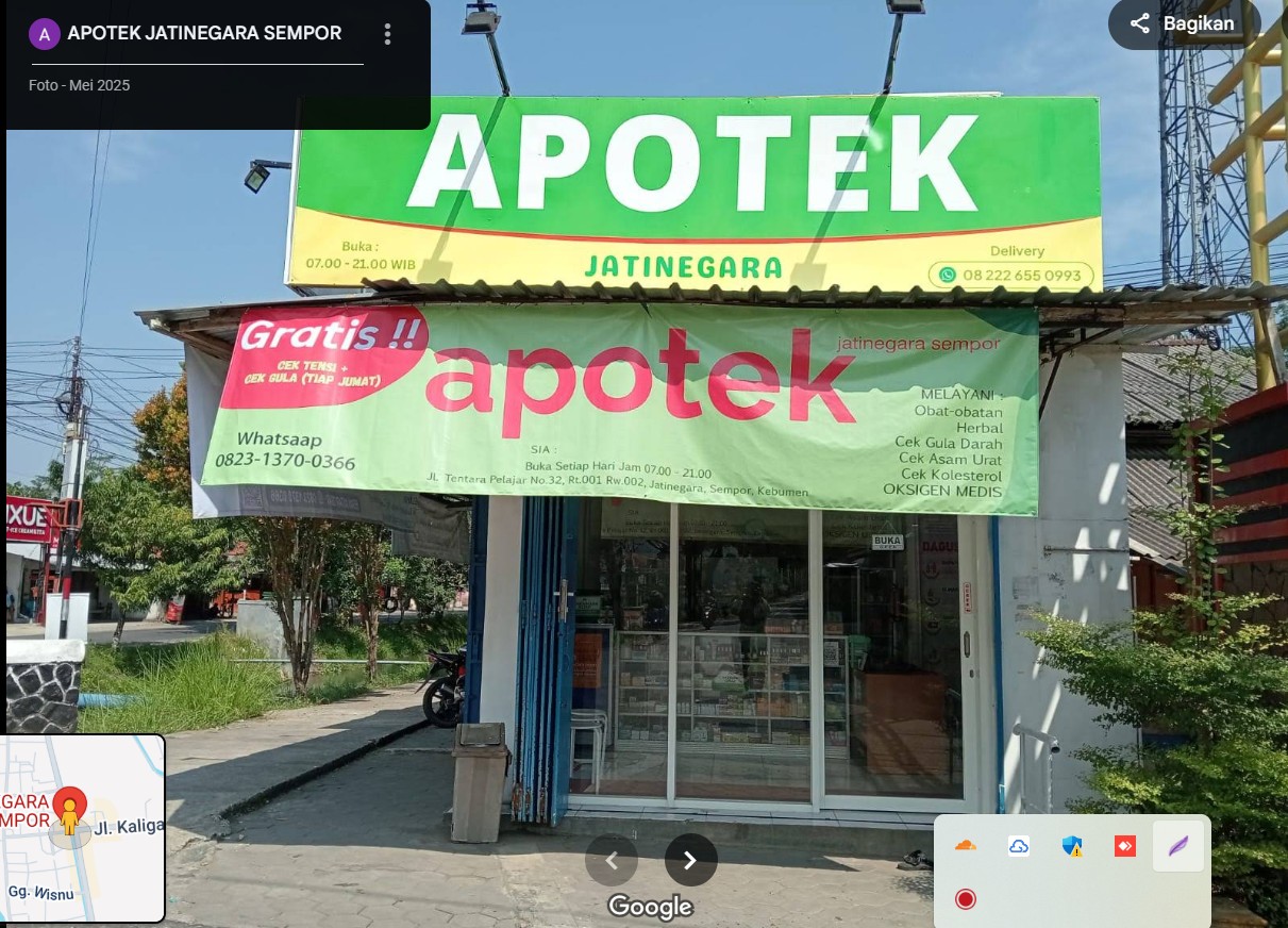 Foto depan Apotek Jatinegara Sempor